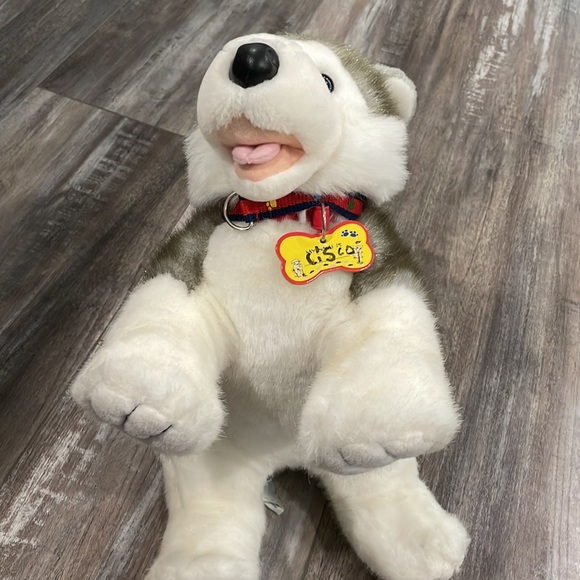 SIBERIAN HUSKY retired BUILD A BEAR workshop babw bab puppy PLUSH dog WOLF - Picture 5 of 7